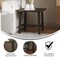 Flash Furniture Square 21.75 W, 21.75 L, Rubberwood (Parawood), Dark Gray LFS-4005-DKGRY-GG - alternate 4